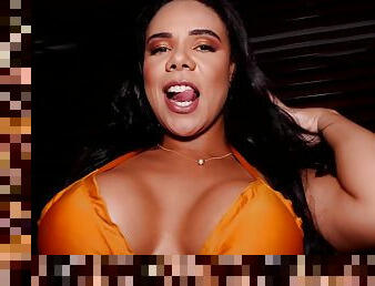 Huge tits curvy latina amateur Pamela Santos ass fucked after hot oral sex