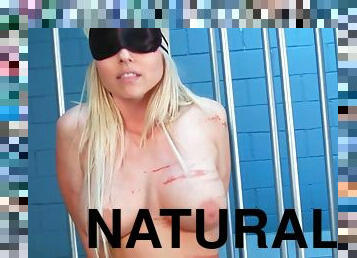 BDSM with natural blonde Christie stevens - whipped and punished