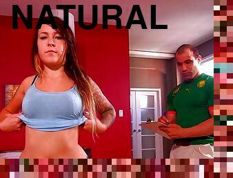 Fucking in the bedroom with natural boobs GF Vaneska Nikova