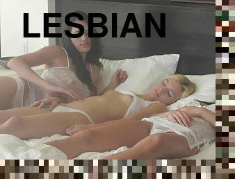 laski, lesbijskie, 3kąt, sypialnia, erotyczne
