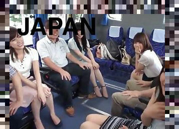 Japanese group fuck orgy with hot Asian girls