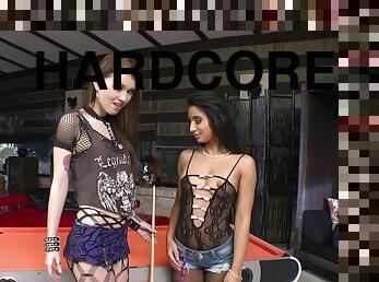 Hardcore anal FFM threesome with sluts Misha Cross and Ria Rodriguez