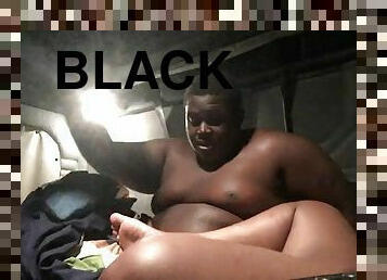 Black Truck driver has intercourse in chubby amateur