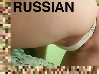 Russian teen in thong farts