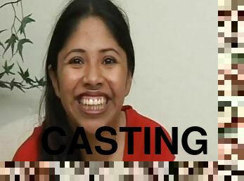 Cute Mexican fucked on casting