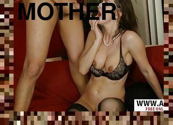Lovely Fake Mother Nora Noir  Take Male Stick Hot Babe Raunchy Son's Friend - nora noir