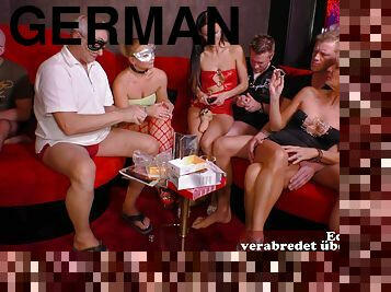 German couple swinger party with housewifes