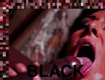 Horny slut Havana Sin gets fucked by a black dude and eats cum