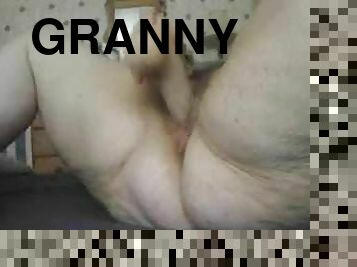 BBW granny fuck with a dildo