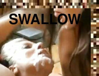 Cum swallow orgy