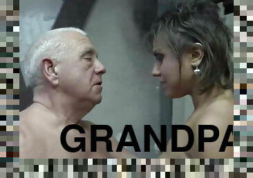Grandpa and slutty MILF