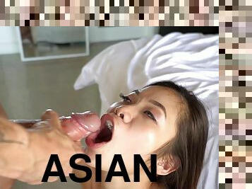 Stunning Asian tourist Vina Sky gets fucked by a large white dick