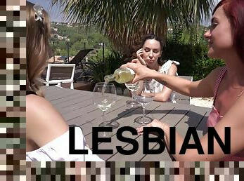 Sensual morning sex between lesbians Lilu Moon and sweet Aislin