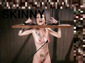 Extreme punishment and torture video with skinny Jeze Belle