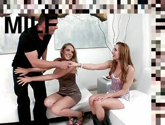 Crazy threesome with pornstars Kagney Linn Karter and Lexi Belle