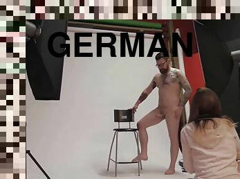 German skinny teen model at fotoshooting