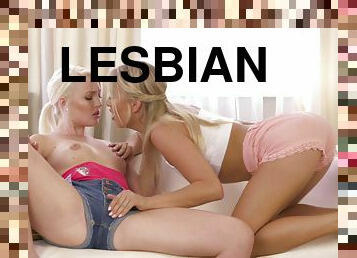 pillu-pussy, lesbo-lesbian, srippaus, blondi, levitys