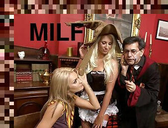 Harry Potter sex parody with wild Natasha Marley and Brooke Blue