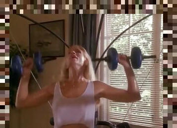 SHANNON TWEED SWEATY WORKSOUT IN POSSESSED BY THE NIGHT