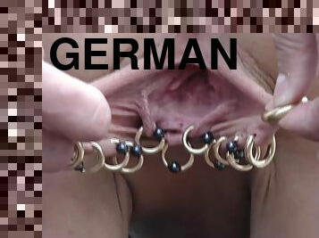 extreme labia pierced german milf rough fisted