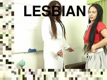 Brazilian teen lesbians licking each other