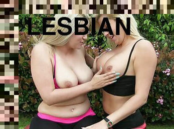 Savana Styles and Willow Devine enjoy lesbian licking on the bed