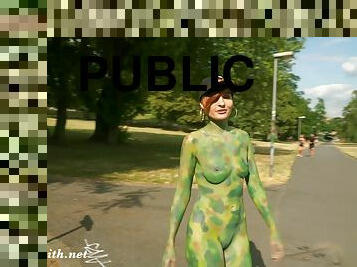 Jeny Smith compilation. Naked in public with flasing and body art scenes.