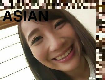 cute asian wants to reach heaven while her friend fucks badly