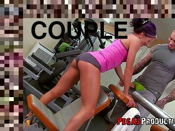 Samantha Ardente enjoys the best fuck at the gym with her trainer