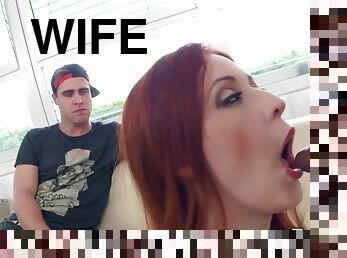 Smoking Hot Redhead Wife Isabella Bounces Like Wild on BBC as Cuck Looks On
