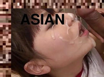 Asian, Ryo Asaka, sure loves fucking in group