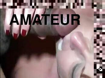 Super cute amateur milf sucking and getting her ass fucked