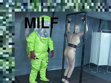 Kinky BDSM bondage fetish scene with abused MILF Lorelei Lee