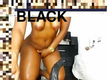 Hot black dildo queen