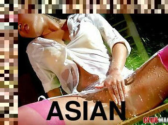 Asa Akira enjoys a wet fuck with an insatiable hunk