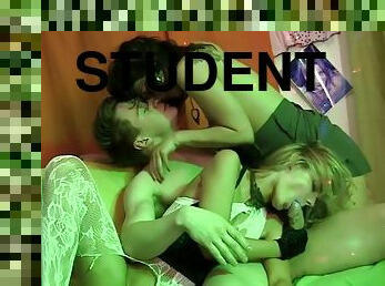 Amazing threesomes with hot students