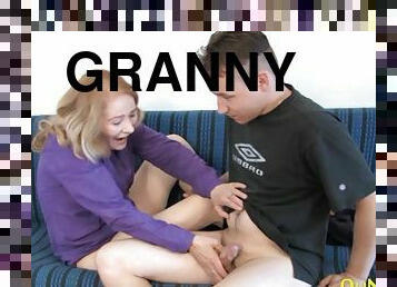 Granny fucked hard and got her tits licked too and she enjoyed it