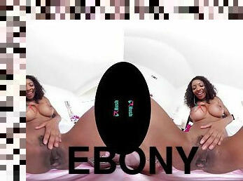 Ebony cutie September Reign rides a sex toy
