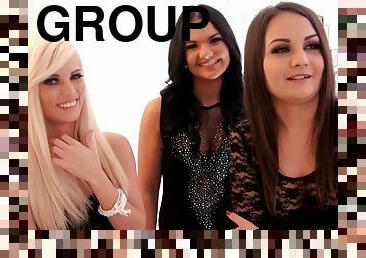 Hardcore group sex with Candee Licious and Anina Silk