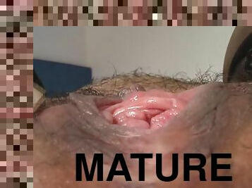masturbación, coño-pussy, amateur, maduro