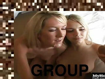 Hot blondes Ashlynn Brooke and Tiffani were made to do porn in South Beach