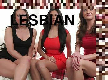 Naked Kiera filming two hotties having steamy lesbian sex