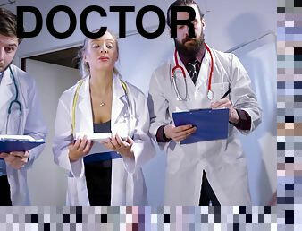 Doctor smashing Amira tight anal hardcore doggystyle