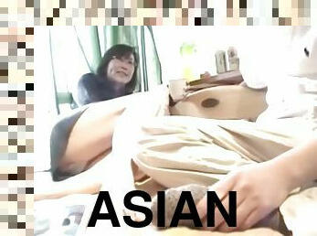 Petite asian teen gets fingered