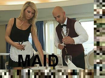 Kristi Lust is a hot blonde maid attacked for a nasty fuck