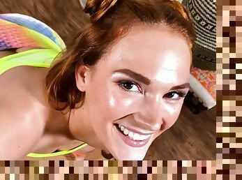 Can You Keep Up With Siri? - cute redhead girl gives head to monster dick