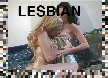 mastubasi, lesbian-lesbian, gambarvideo-porno-secara-eksplisit-dan-intens, bintang-porno, pasangan, permainan-jari, berambut-pirang, aksi, berambut-cokelat