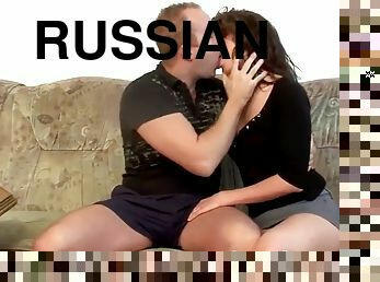 RUSSIAN COUPLE FUCKING HARD AT HOME !!