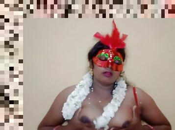 Indian Red Saree Sexy Big Boobs Aunty