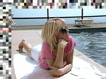 Nikki Charm joins her kinky friends for a shag in a swimming pool